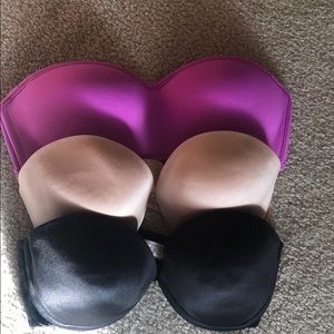 Strapless bras